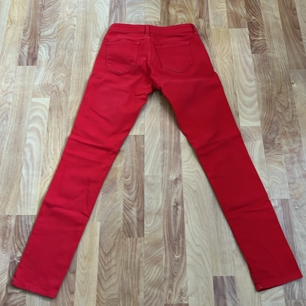 EUC Arizona Skinny red stretchy jeans sz 3. 7” rise, 14” waist, 29.5” in… - Picture 2 of 8